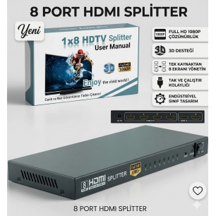 8 PORT HDMI SPLİTTER